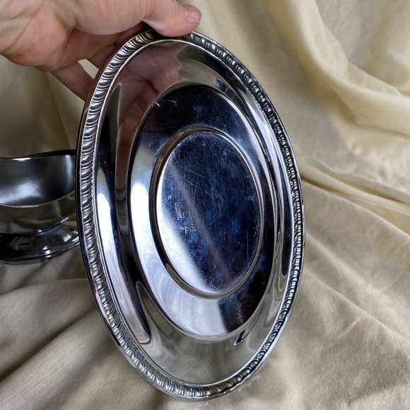 Irvinware Silverplate Gravy Sauce Boat With Underplate Made In USA Vintage - Picture 8 of 11